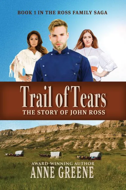 Book cover: Trail of Tears, three characters.
