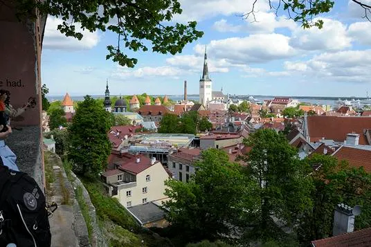 Scenic view of a European cityscape.