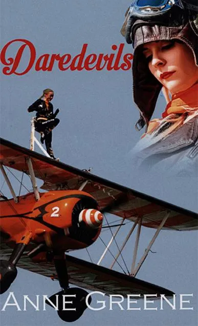 Book cover featuring a biplane and aviators.